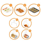 FREIDORA ELECTRICA QUANTA QTFTH130 4-IN-1 C/HORNO 360°/13L/1600W/BLACK/220V 60HZ 140988
