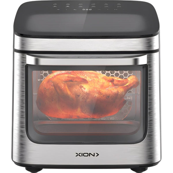 FREIDORA/HORNO ELECTRICO (AIR FRYER) XION XI-FR140 14L/1800W/AIRFLOW360/6-ACC/BLACK-SILV/220
