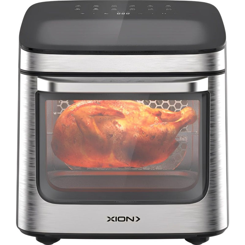FREIDORA/HORNO ELECTRICO (AIR FRYER) XION XI-FR140 14L/1800W/AIRFLOW360/6-ACC/BLACK-SILV/220