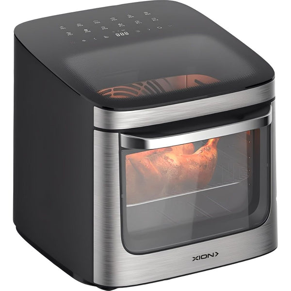 FREIDORA/HORNO ELECTRICO (AIR FRYER) XION XI-FR140 14L/1800W/AIRFLOW360/6-ACC/BLACK-SILV/220