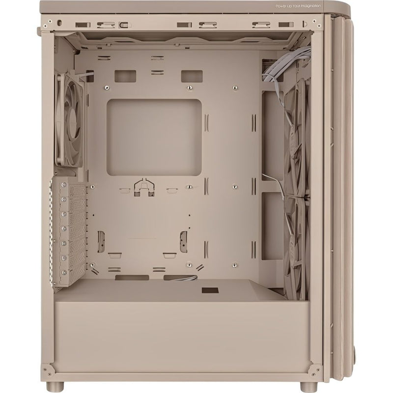 GABINETE ASUS PROART WOOD EDITION PA401 MID TOWER BEIGE 3FAN