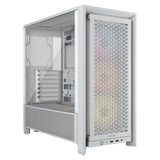 GABINETE CORSAIR FRAME 4000D RS ARGB MID TOWER 3FAN WHITE CC-9011297-WW