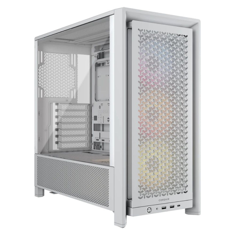 GABINETE CORSAIR FRAME 4000D RS ARGB MID TOWER 3FAN WHITE CC-9011297-WW