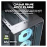 GABINETE CORSAIR FRAME 4000D RS ARGB MID TOWER 3FAN WHITE CC-9011297-WW