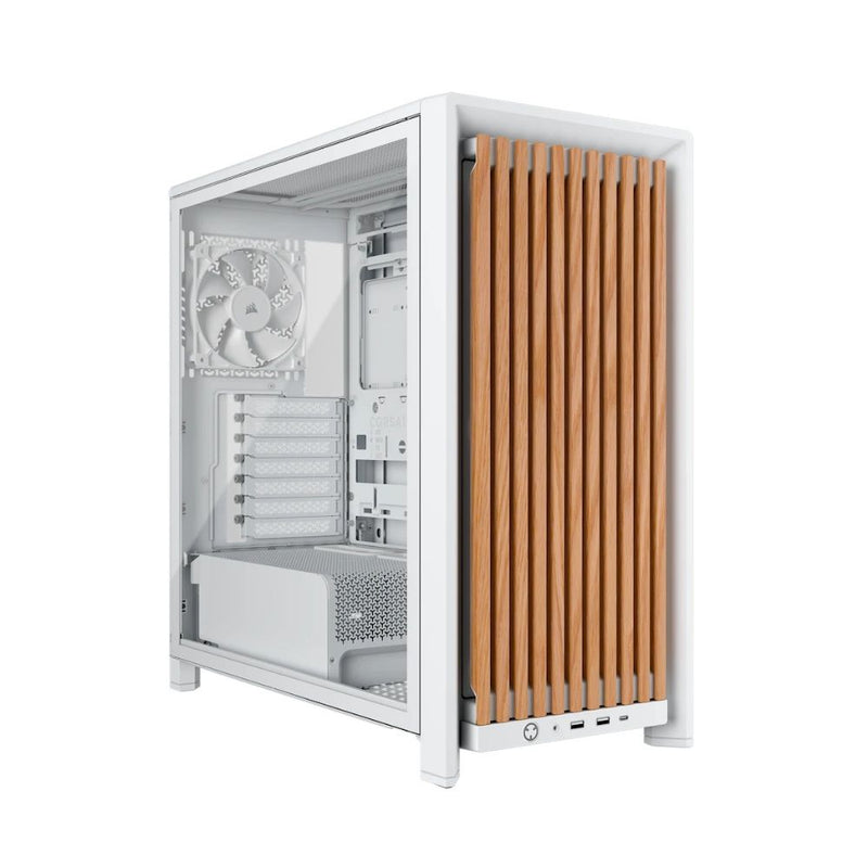 GABINETE CORSAIR FRAME 4000D WOOD RS MID TOWER WHITE/OAK CC-9011341-WW