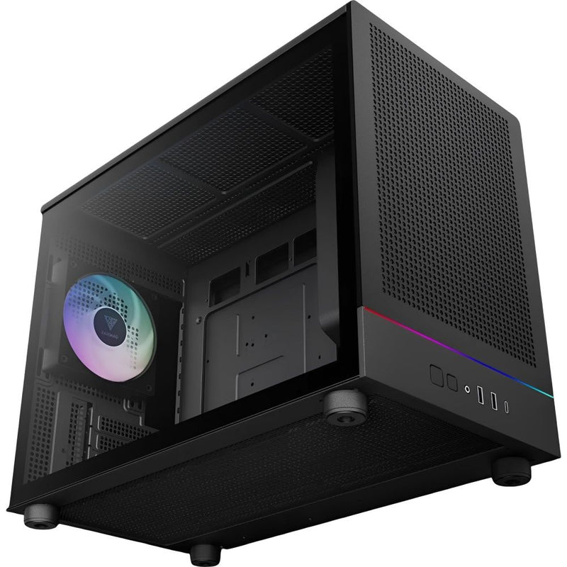 GABINETE GAMDIAS ATHENA M4M /MICRO TOWER/BLACK/3FAN ARGB 1GTA.BR