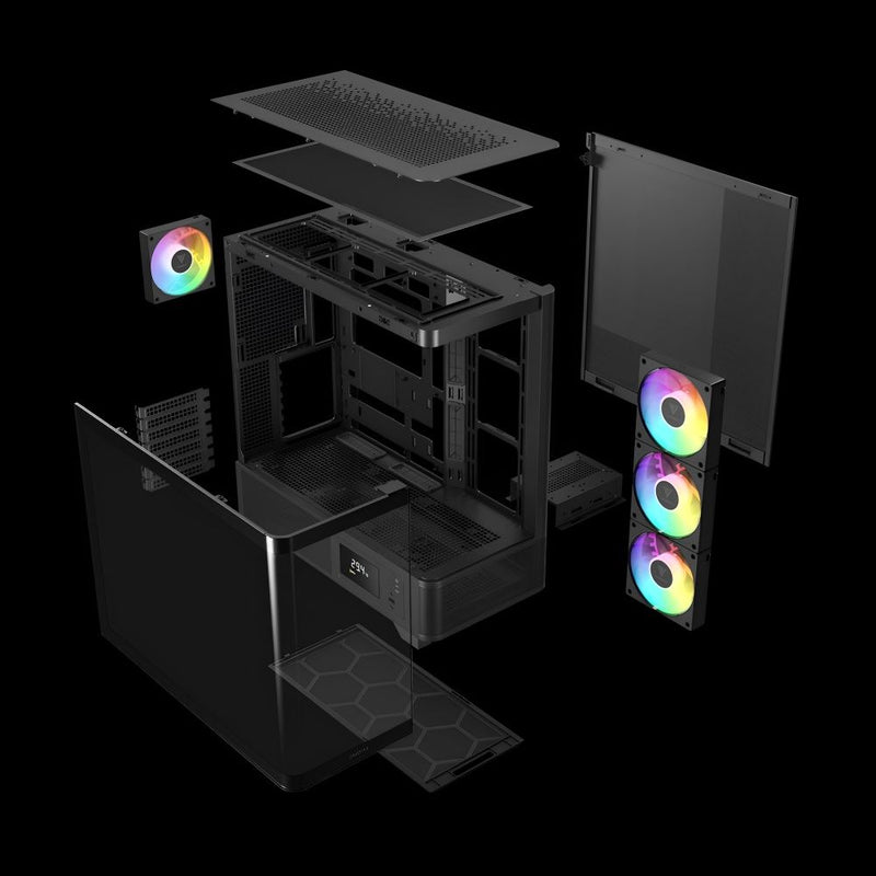 GABINETE GAMDIAS ATLAS P2 CG PANTALLA DIGITAL/MID TOWER/BLACK/4 FAN PWM ARGB 1GTA.BR