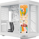 GABINETE HYTE Y70 TOUCH INFINITE PANTALLA TACTIL 2.5K LCD/ATX/MID TOWER/(SNOW WHITE
