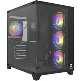 GABINETE SATELLITE GAMER K896 E-ATX 4 FAN BLACK