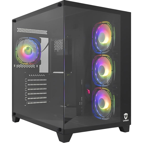 GABINETE SATELLITE GAMER K896 E-ATX 4 FAN BLACK
