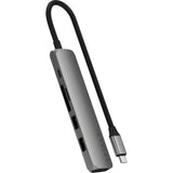 HUB USB-C 6-IN-1 SATECHI MULTI ST-P6SM USB-C/2 USB-A/HDMI 4K/SD/MICRO SD/SPACE GRAY
