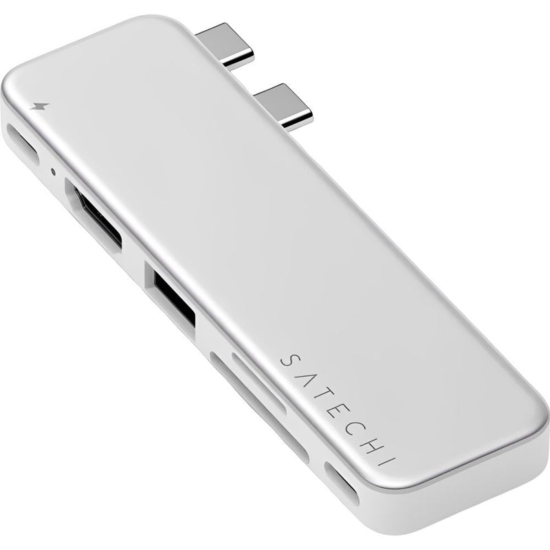 HUB USB-C 6-IN-1 SATECHI ST-HUSNS USB-C/2USB-A/HDMI 4K/SD/MICRO SD SILVER