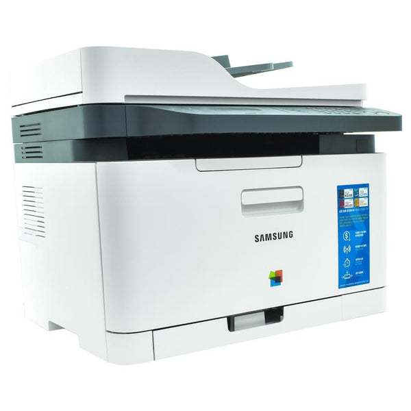 IMPRESORA LASER COLOR ICS SAMSUNG SL-C563FW 220V WIFI/RED/ADF/FAX/A4/18PPM/510S WHITE/BLACK