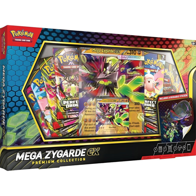 POKEMON TCG MEGA ZYGARDE EX PREMIUM COLLECTION WITH 8 BOOSTER PACKS