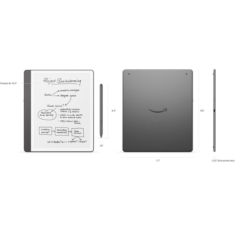 TABLET E-READER AMAZON KINDLE SCRIBE 10.2" 16GB WIFI PREMIUM PEN TUNGSTEN