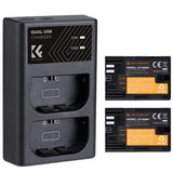 KIT BATERIA LP-E6NH Y CARGADOR K&F (2 BAT/CARG. DOBLE)(CANON 90D/6D/5D/R5/R6/R7) - KF28.0021 125154