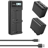 SMALLRIG KIT BATERIA NP-F970 Y CARGADOR 3823 (2 BATERIAS/CARGADOR DOBLE) 105101