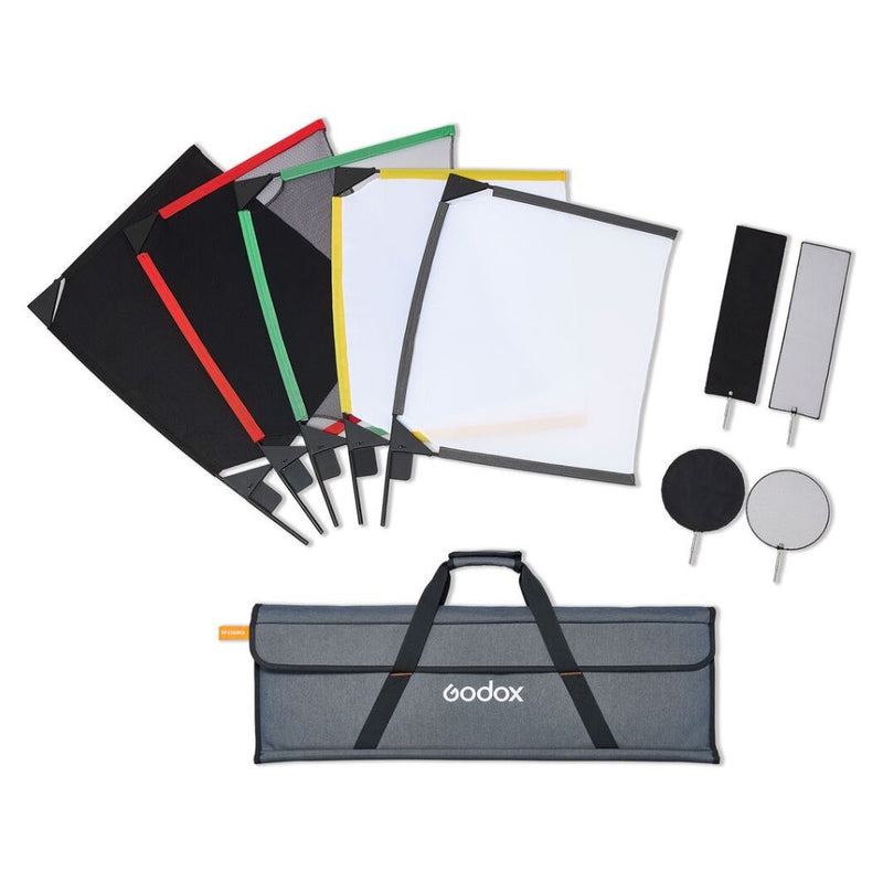 KIT DE BANDERAS GODOX SCRIM FLAG 45 X 60 CM