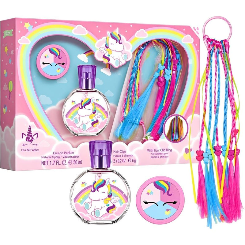 KIT PERFUME EAU MY UNICORN EDT SET 50ML + SOMBRA+TRENCITAS - INFANTIL