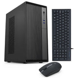 GABINETE KIT MTEK MINI TOWER MKT2802-PT 180W/ITX/CASE+FUENTE+TECLADO PT+MOUSE+1FAN/BLACK