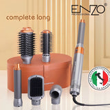 MODELADOR DE PELO ENZO 6-EN-1 EN-4133-7 1500W BROWN/SILVER 220V
