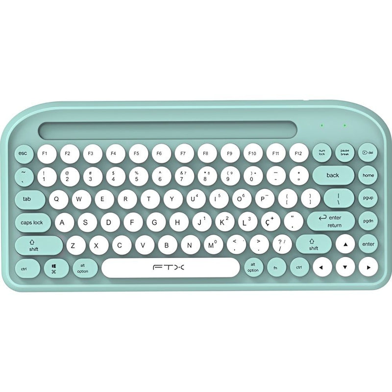 KIT TECLADO+MOUSE WIRELESS FTX FTXGK01 BT PURPLE PORTUGUES
