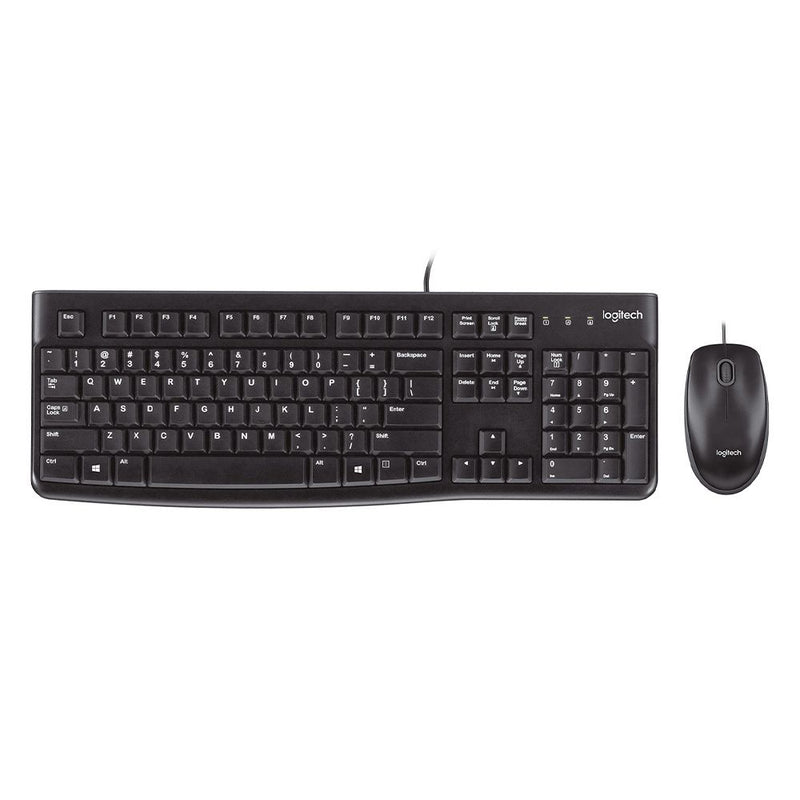 Teclado Logitech MK120 USB Com Mouse