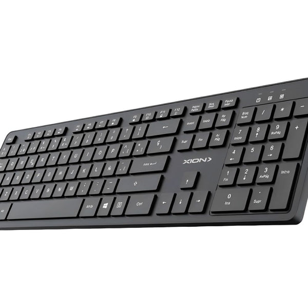 KIT TECLADO+MOUSE WIRELESS XION XI-KBCOMBOW2 BLACK ESPAÑOL