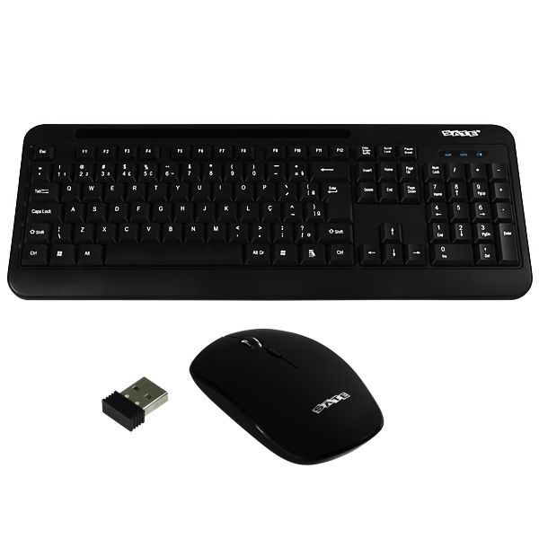 Teclado satélite inalámbrico AK-725G con ratón