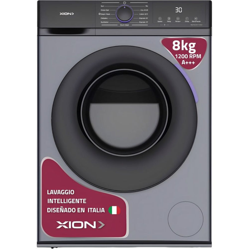 LAVARROPAS AUTOMATICA XION XI-LAV88X 8KG/INVERTER/REG-TEMP/FRONTAL/GRAY/220V 128330
