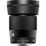 LENTE SIGMA 30MM F/1.4 DC DN CONTEMPORARY RF-S (APS-C) P/ CANON 132125