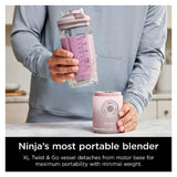 LICUADORA NINJA BC251PK PERSONAL BLENDER BLAST MAX 623ML/1000W/PINK