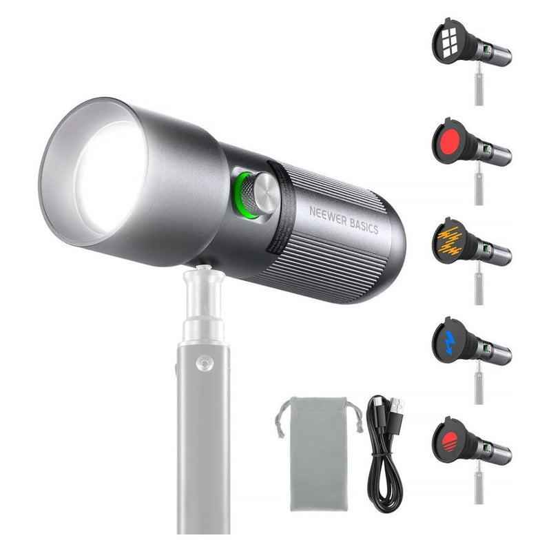 LED PORTATIL NEEWER FL-10 RGB + 20 GOBOS