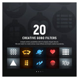 LED PORTATIL NEEWER FL-10 RGB + 20 GOBOS