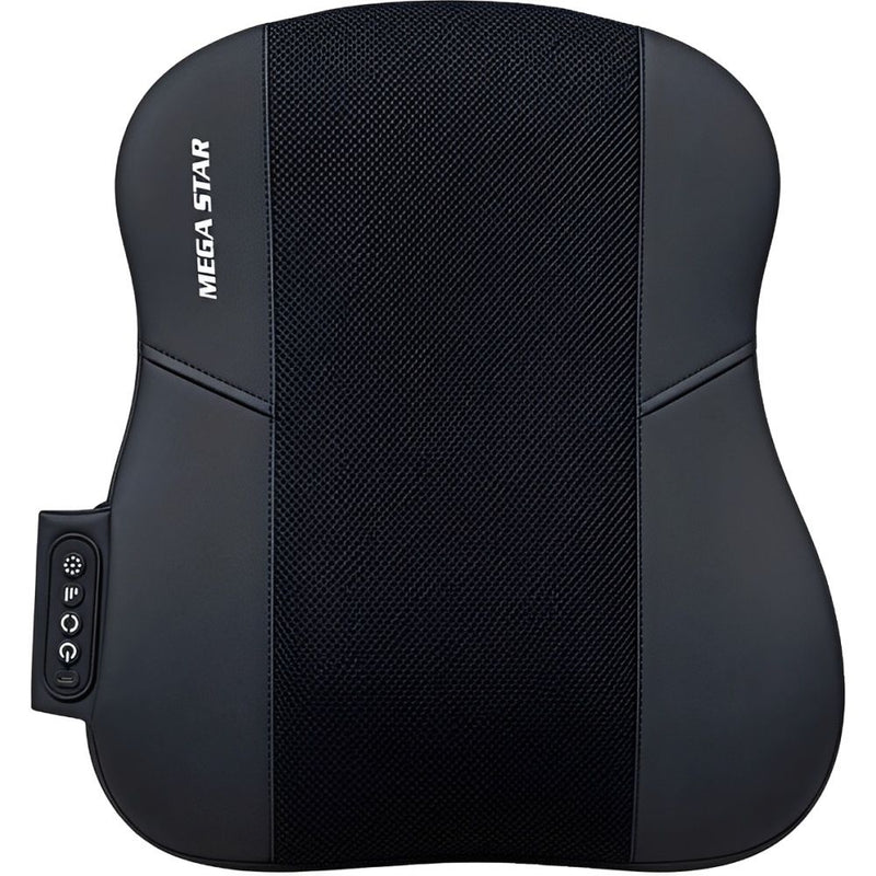 MASAJEADOR/ALMOHADA ELECTRICO P/ESPALDA MEGA STAR FMA17 RECARGABLE/USB-C/3VEL BLACK