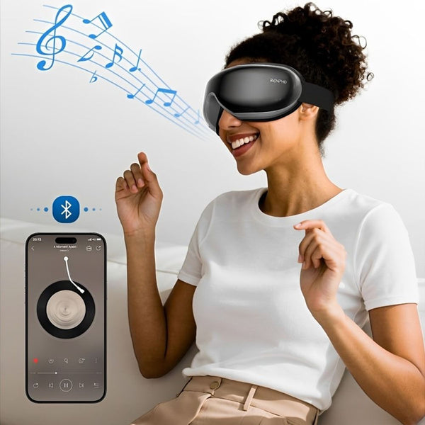 MASAJEADOR DE OJOS RENPHO CON CALOR TERMICO BT/MUSIC/WHITE