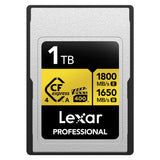 MEMORIA CF EXPRESS 1TB LEXAR PROFESSIONAL TIPO A GOLD 1800-1650 LCAGOLD001T-RNENG