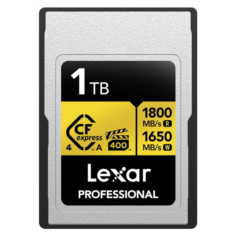 MEMORIA CF EXPRESS 1TB LEXAR PROFESSIONAL TIPO A GOLD 1800-1650 LCAGOLD001T-RNENG