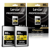 MEMORIA CF EXPRESS 80GB LEXAR PROFESSIONAL TIPO A GOLD (2-PACK BUNDLE) 900-800 LCAGOLD080G-R2ENG