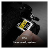 MEMORIA CF EXPRESS 80GB LEXAR PROFESSIONAL TIPO A GOLD (2-PACK BUNDLE) 900-800 LCAGOLD080G-R2ENG