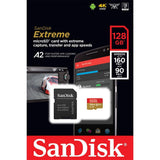 MEM MICRO SD 128GB SANDISK EXTREME 160-90MB/S U3 4K (SDSQXA1-128G-GN6MA) 45168