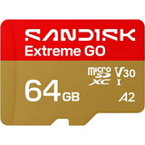 MEMORIA MICRO SD 64GB SANDISK EXTREME GO 170-80MB/S UHS-I U3 V30 4K SDSQXGN-064G-GN6MN