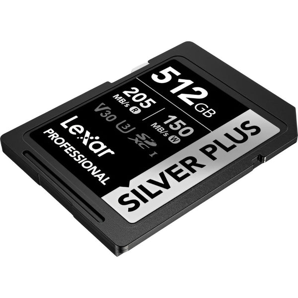 MEMORIA RAM SD 512GB LEXAR SILVER PLUS 205-150MB/S C10 (LSDSIPL512G-BNNNG)