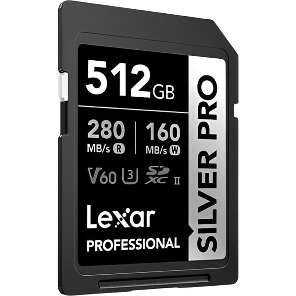 MEMORIA RAM SD 512GB LEXAR PROFESSIONAL SILVER PRO 280-160MB/S C10 (LSDSIPR512G-BNNNG)