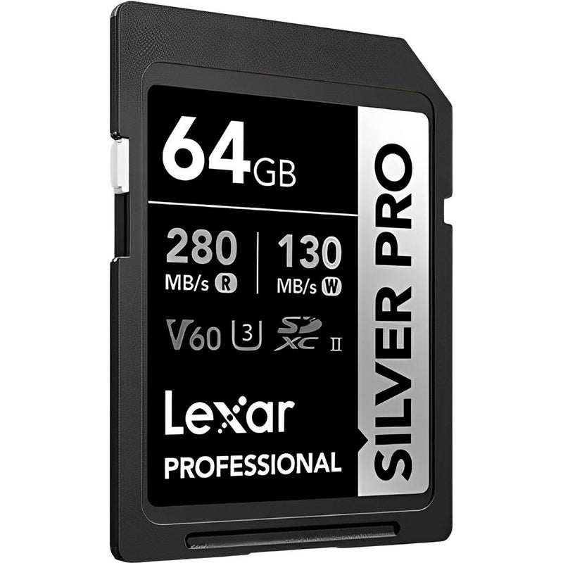 MEM SD 64GB LEXAR PROFESSIONAL SILVER PRO 280-130MB/S C10 (LSDSIPR064G-BNNNG)