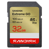 MEMORIA SD 32GB SANDISK EXTREME GO 100-60MB/S U3 UHS-I V30 4K SDSDXGN-032G-GNCIN