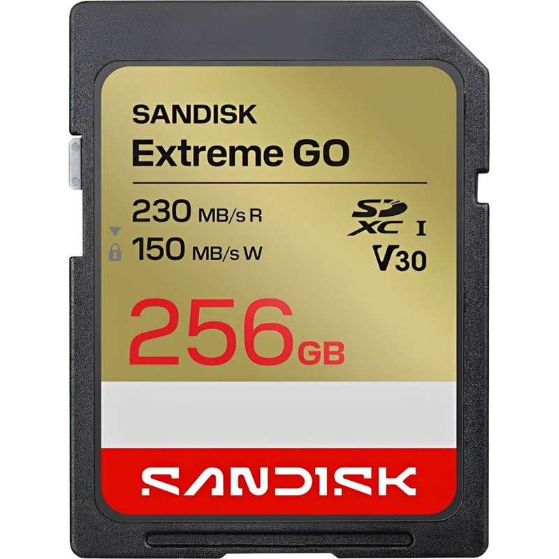MEMORIA SD 256GB SANDISK EXTREME GO 230-150MB/S U3 UHS-I V30 4KSDSDXGN-256G-GNCIN
