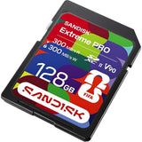 MEMORIA RAM SD 128GB SANDISK EXTREME PRO FIFA 300-300MB U3 V90 UHS-II 8K 4K IP68 SDSDXDM-128G-GN4IH 151908