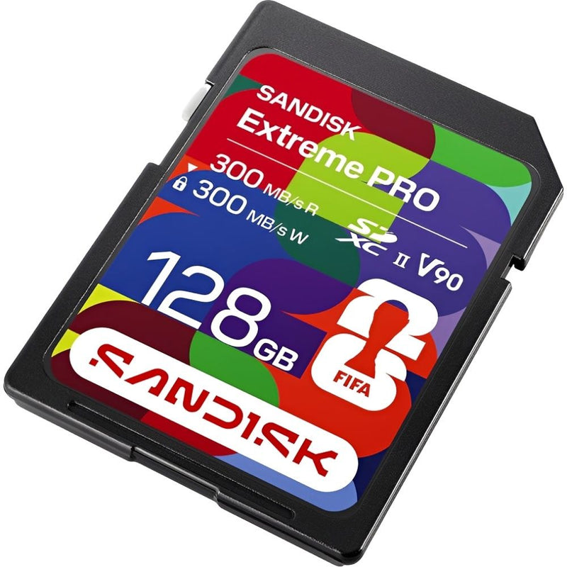MEMORIA RAM SD 128GB SANDISK EXTREME PRO FIFA 300-300MB U3 V90 UHS-II 8K 4K IP68 SDSDXDM-128G-GN4IH 151908