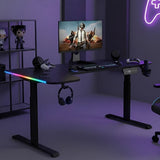 MESA GAMER MOTORIZADA SATELLITE GT-606 160×60CM/2 MOTORES/RGB/BLACK 148745